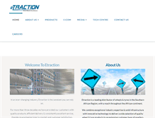 Tablet Screenshot of etraction.co.za